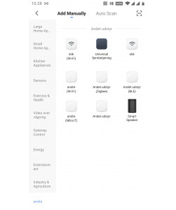 Tuya/Smart Life App - tilmeld fjernbetjening/højttaler (eller autoscan)