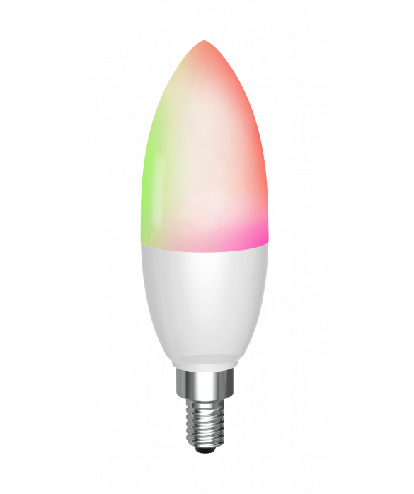 Dæmpbar LED pære med hvidt og farvet lys (WiFi) til Tuya/Smart Life App